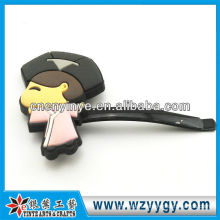 Fancy soft pvc OEM silicone hairpin